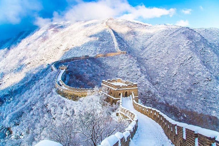 Great wall in winter